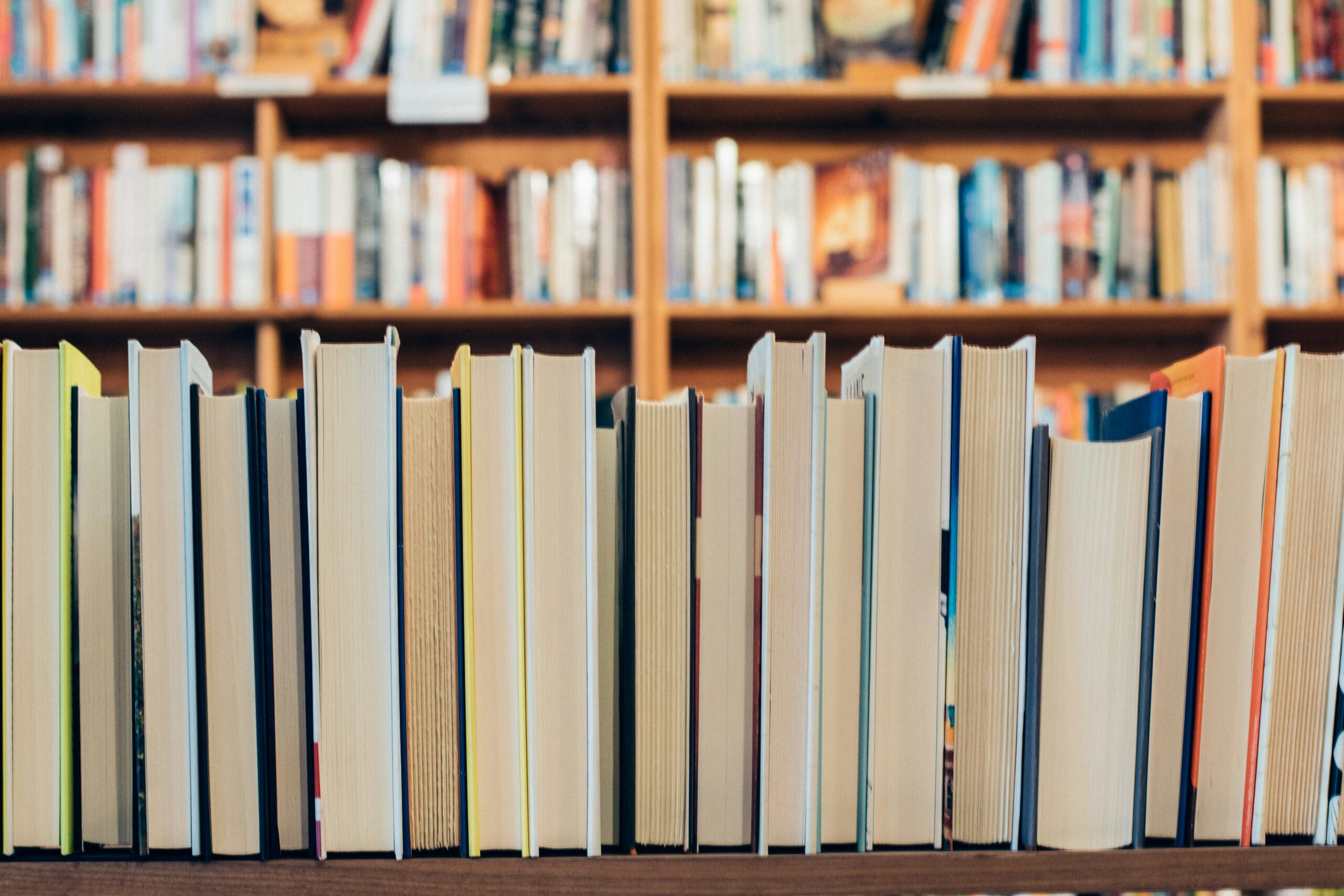 Bookshelves representing TECO publications